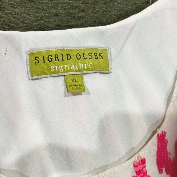 Sigrid Olsen XL Dress Sequin Sleeveless - Picture 6 of 6